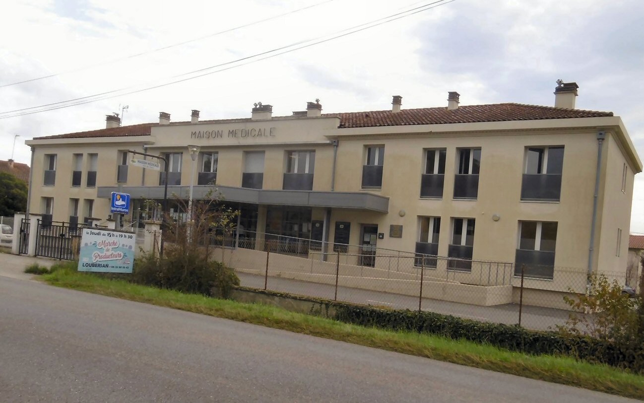 La façade de la maison médicale