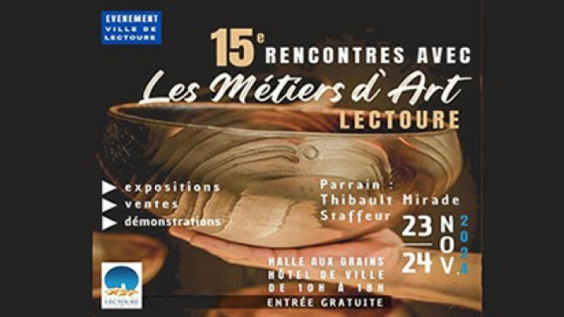 15e édition des Rencontres avec les métiers d’art.