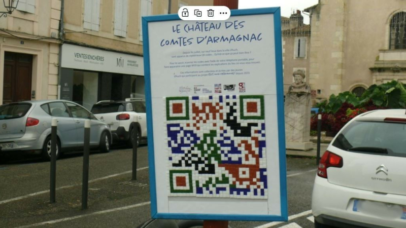 Le piéton découvre les QR codes