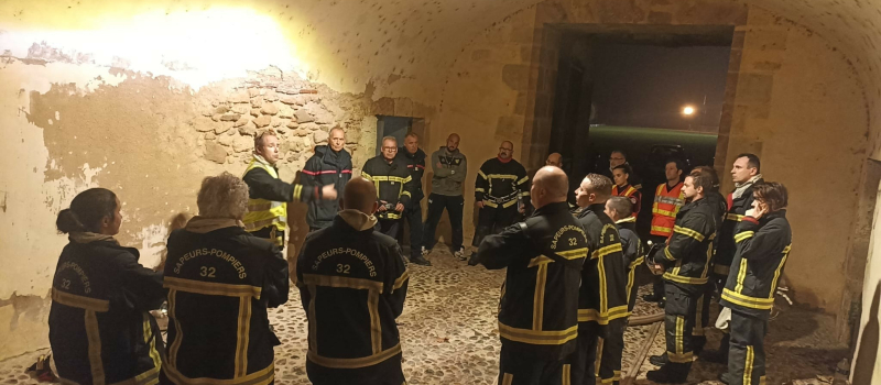 Une manœuvre inter-centres au château de l'isle-de-noé