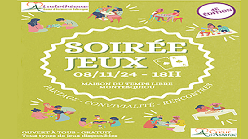 Soirée Jeux avec la Ludothèque Cœur d’Astarac