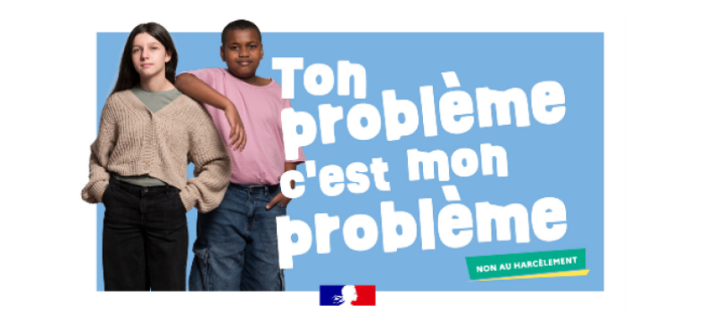 Journée nationale de lutte contre le harcèlement scolaire : "Ton problème, c'est mon problème"