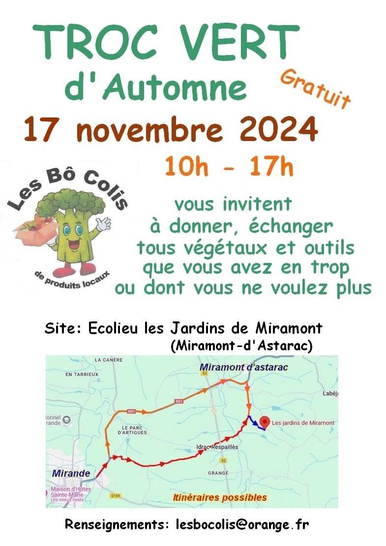 Troc Vert d’Automne gratuit des Bô Colis une gratiferia version plantes