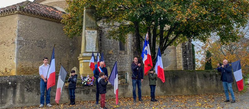 Commémoration du 11novembre à Termes d'Armagnac