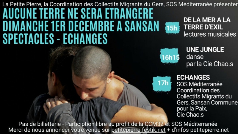 "Nulle terre ne sera étrangère", spectacles et échanges