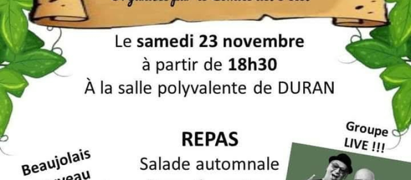 La rituelle soirée d'automne proposée par le Comité des fêtes