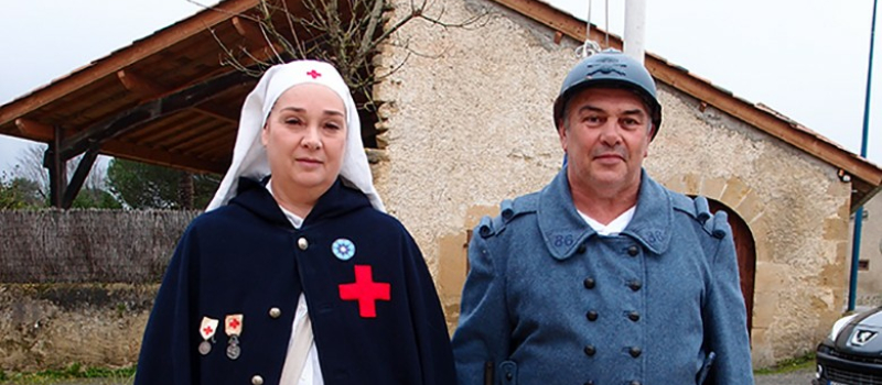 un poilu et une infirmière s’invitent à la cérémonie du 11 novembre