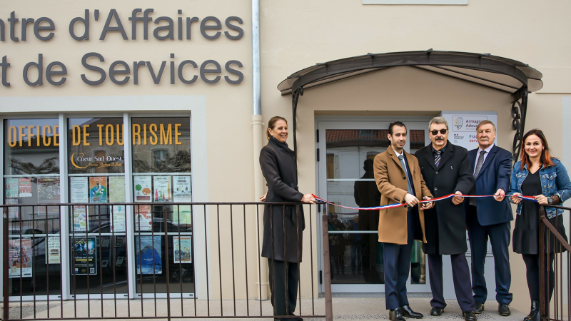 Riscle: inauguration du Centre d'affaires et de services «Hôtel Caupenne»