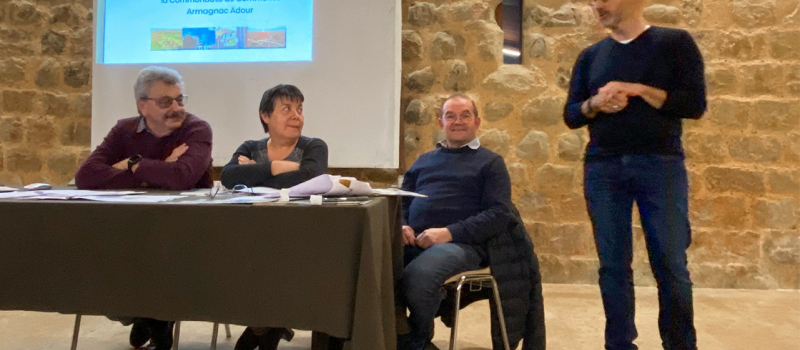 Communauté de communes Armagnac Adour, réunion publique à Termes d'Armagnac