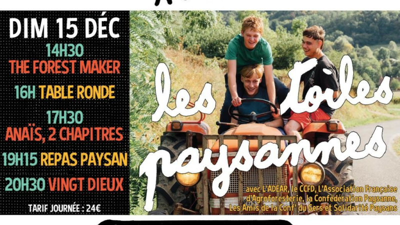 Un après midi  "Toiles paysannes" à CINE32