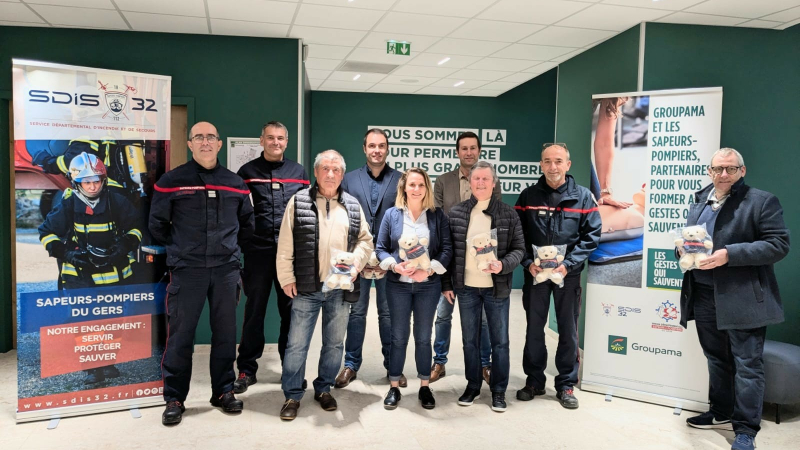 Groupama un partenaire généreux pour le SDIS 32
