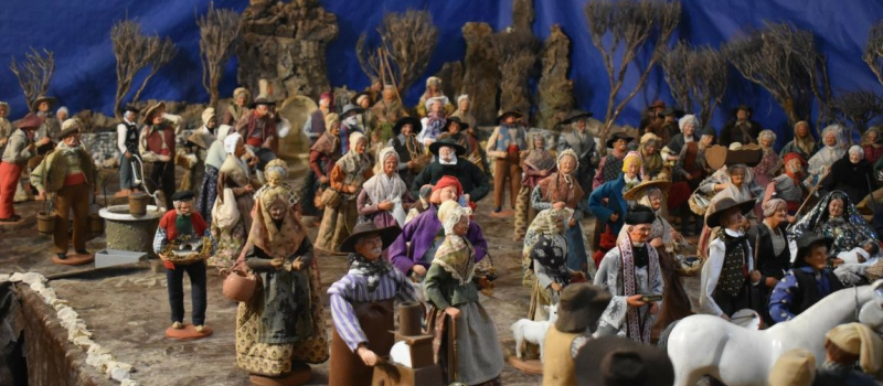 Une crèche provençale exposée à Sainte Maure de Peyrac (47)