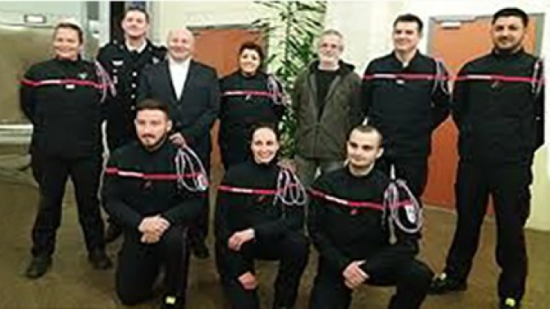 Sainte Barbe au centre de secours