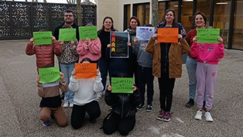 L’école Louis Monge se met en quatre contre le harcèlement.