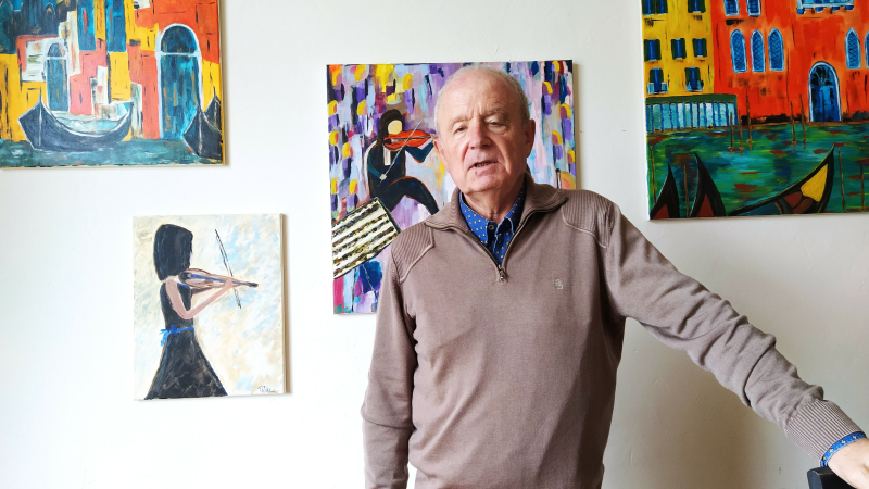 Superbe expo pour Philippe Abadie qui a accepté de franchir le pas