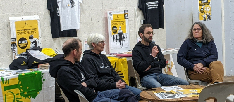 La Confédération paysanne du Gers sur le marché