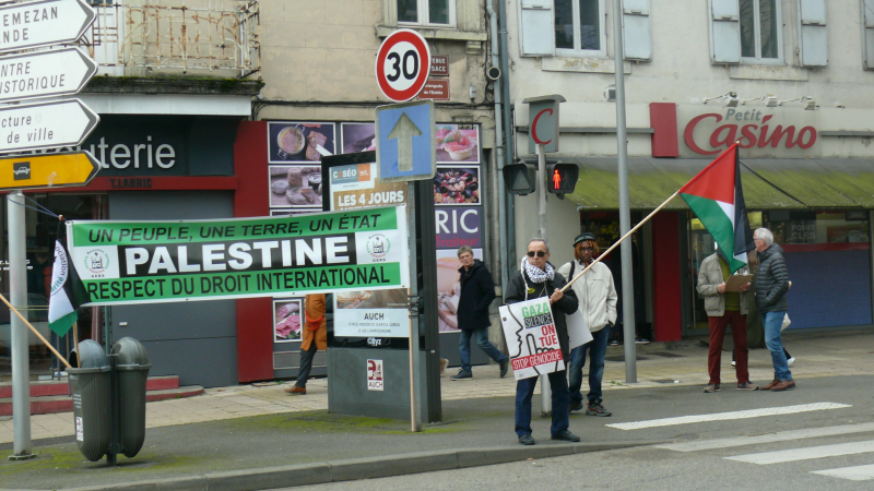 France-Palestine Solidarité 32 mobilisé contre le génocide à Gaza