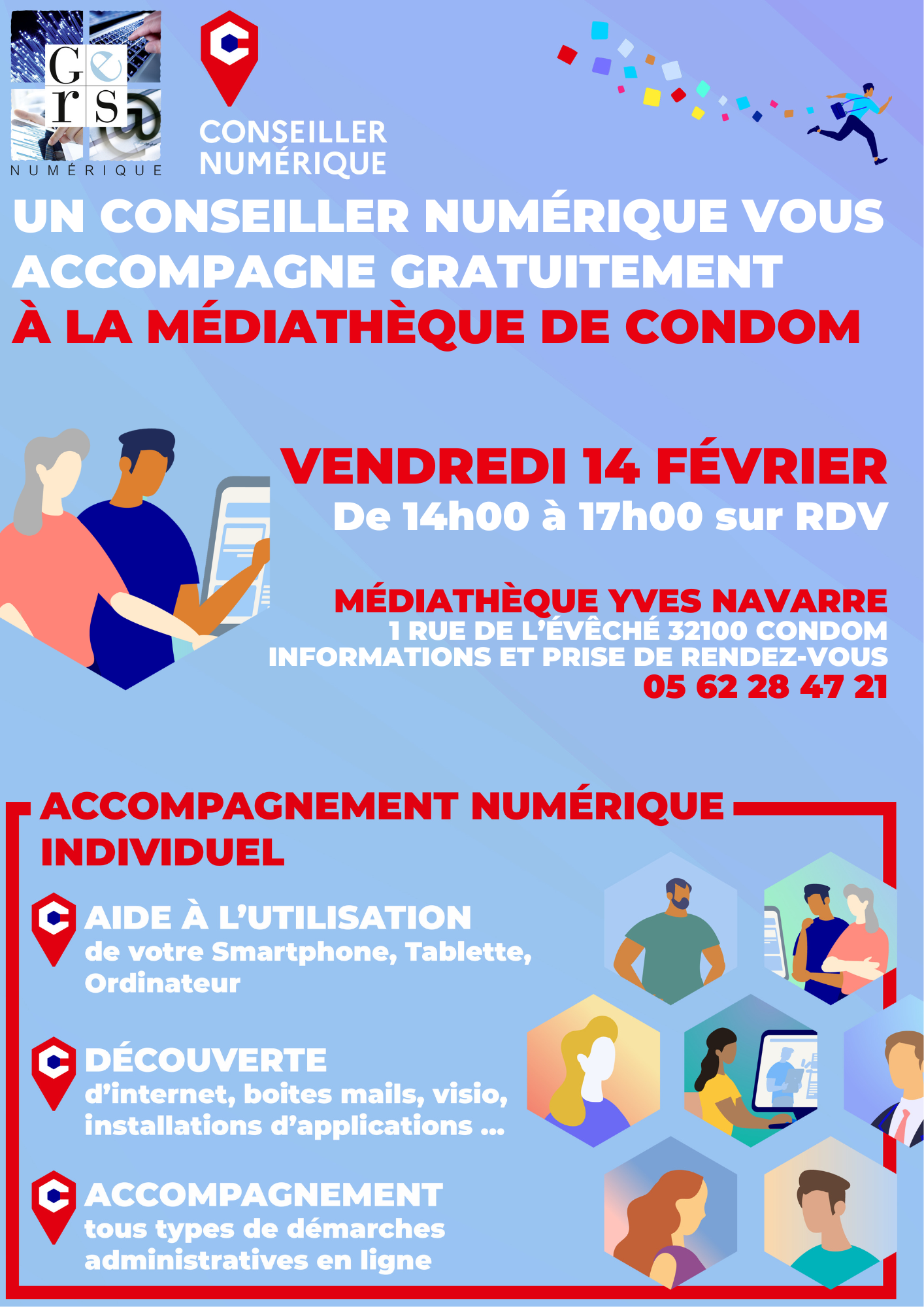 Un conseiller numérique à Condom