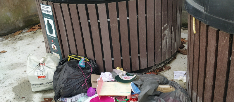 Poubelles semi-enterrées et dépôts sauvages  encore plus fréquents