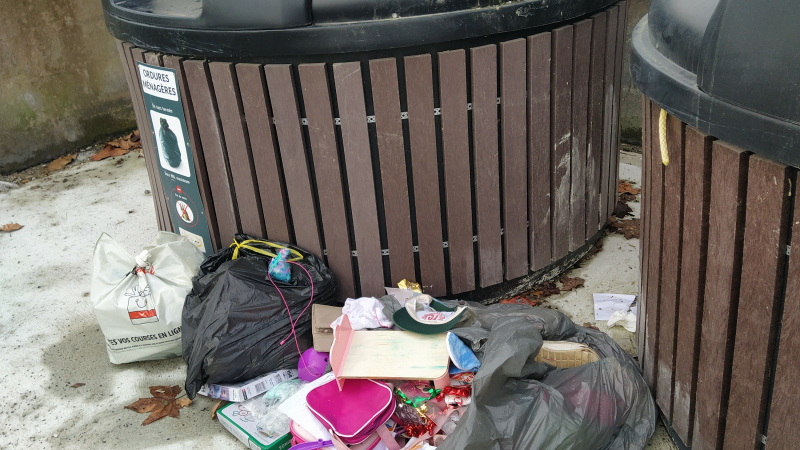 Poubelles semi-enterrées et dépôts sauvages  encore plus fréquents