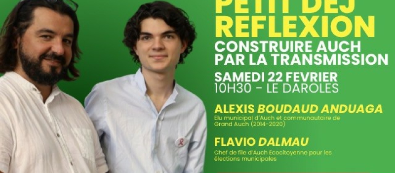 Municipales 2026 : Auch eco-citoyenne, lance ses petits déjeuners réflexion