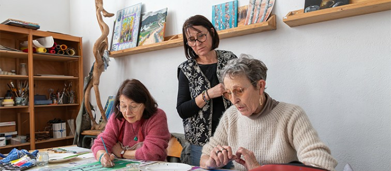 Atelier  de peinture à Plaisance