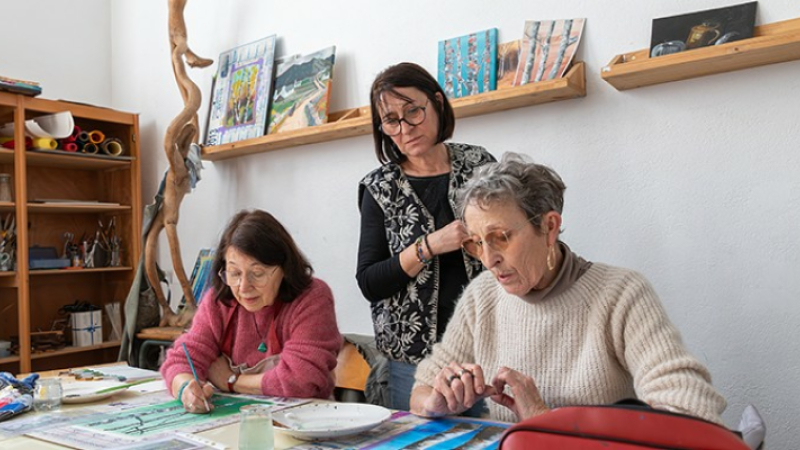 Atelier  de peinture à Plaisance