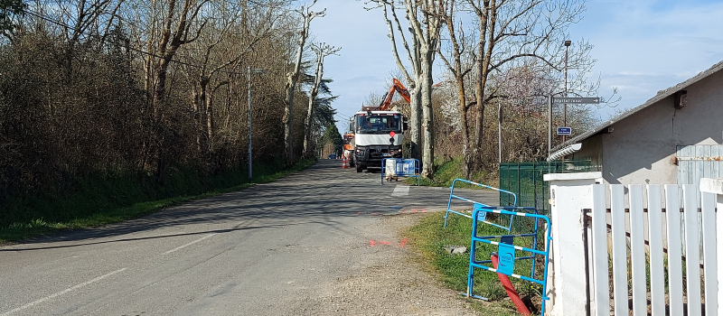 Les travaux d'entrée de ville route d'Eauze sont lancés !