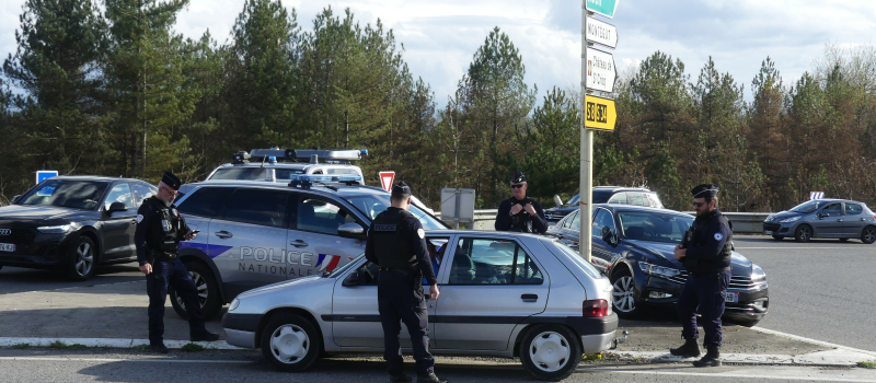 Des contrôles routiers menés par la police d’Auch