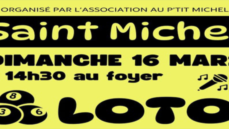 Soirée loto avec l'association Au P'tit Michel