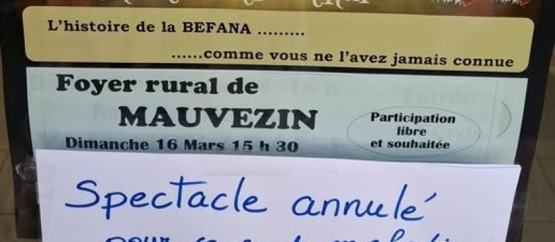 Spectacle annulé ! La véritable histoire de la Befana se produira un autre jour !
