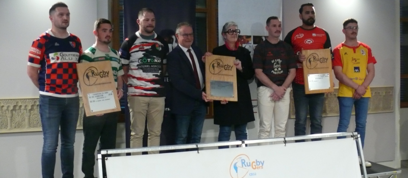 Rugby, avant les finales de terroir, les six équipes gersoises reçues au Conseil Départemental
