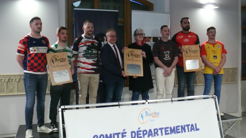 Rugby, avant les finales de terroir, les six équipes gersoises reçues au Conseil Départemental