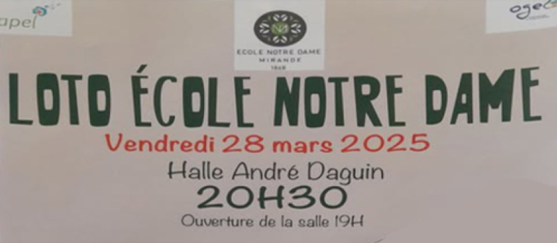 Loto de l'École notre dame