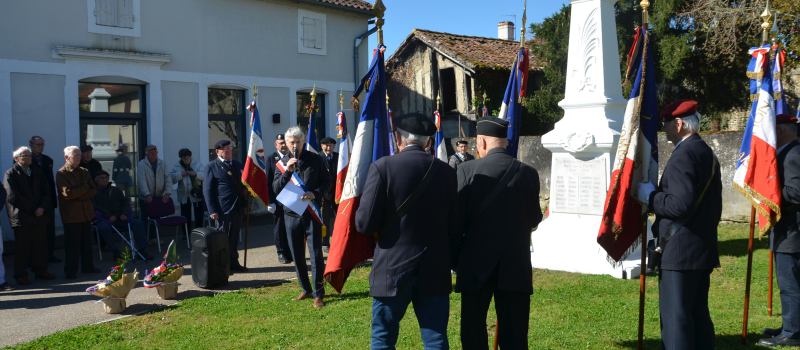 Inauguration du monument aux morts