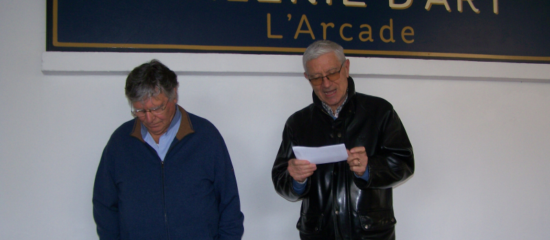 Vernissage de la toute première exposition à la Galerie " L'Arcade" à Saint-Clar.