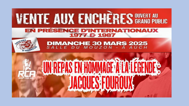 La fête pour Jacques Fouroux.