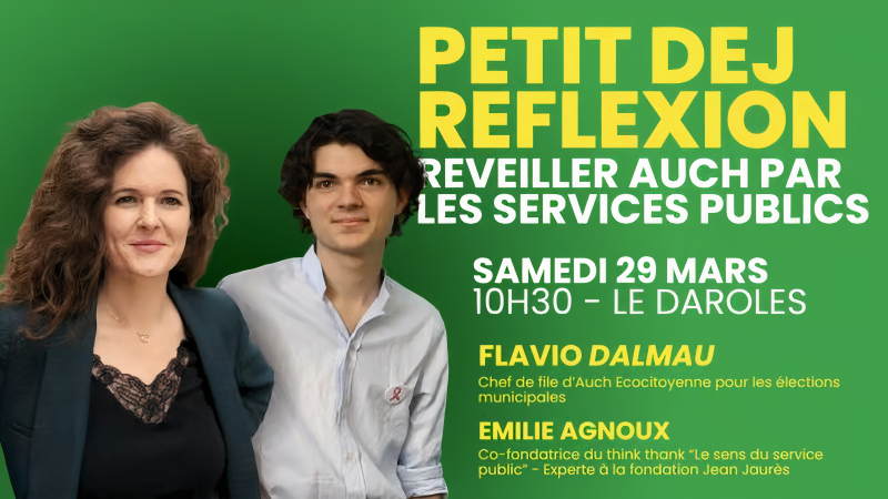 Réveillez Auch, acte 2 des petits Dej d'Auch Ecocitoyenne