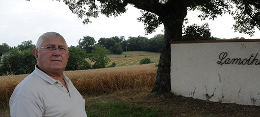 Henri Calhiol sur les lieux