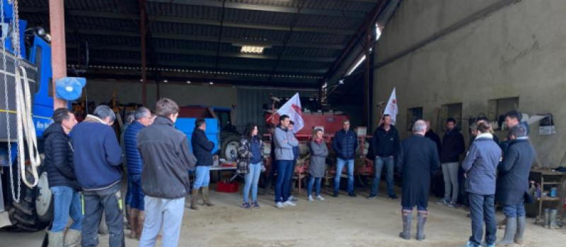 Le Préfet du Gers en visite sur une exploitation gersoise