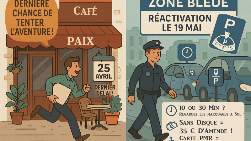 Dernier jour pour candidater au projet "Ça se tente !" et rappel sur la zone bleue