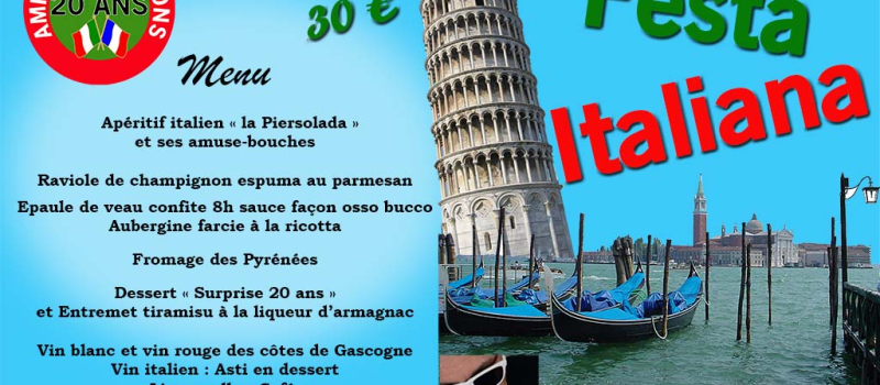20 ème anniversaire de l'association « Les amis Italos -Gascons »