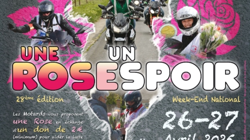 28 ème édition « Une Rose un Espoir » : Des motards au grand cœurse mobilisent