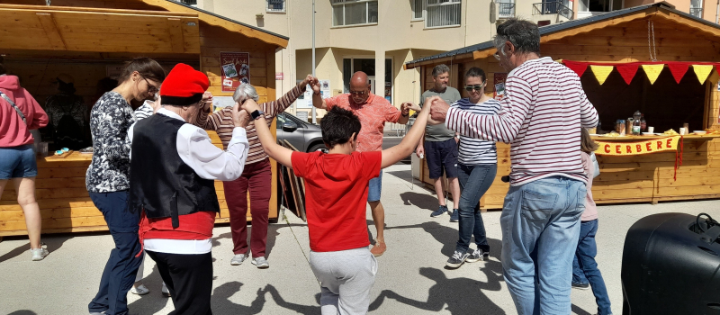 La Sant Jordi dans la plus pure tradition catalane.