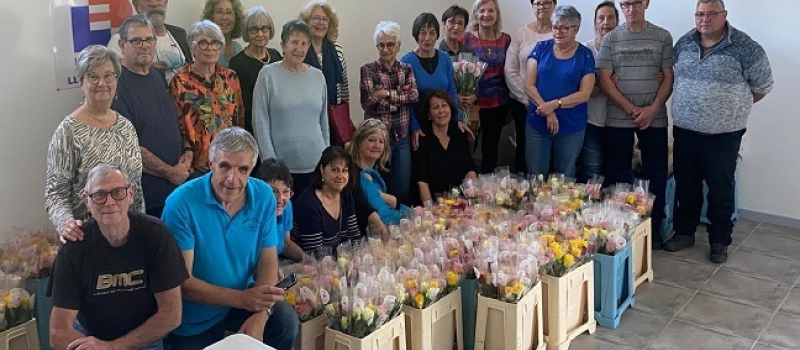 Une rose Un espoir : 800 roses vendues et 27 motards mobilisés