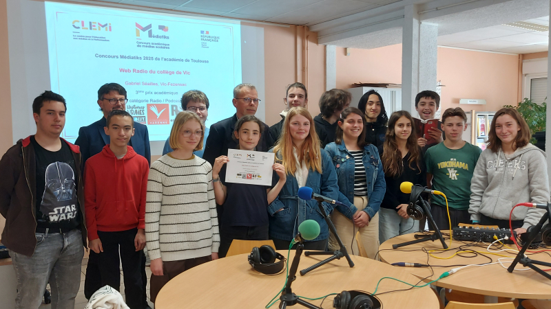 Le collège Gabriel Séailles remporte le 3ᵉ prix académique du concours Web radio du CLEMI