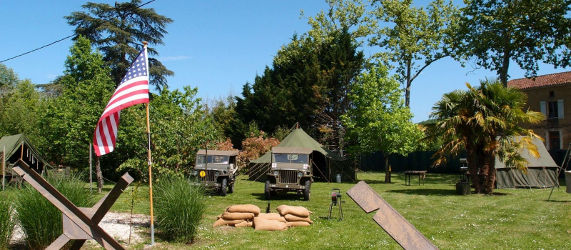 Un campement militaire américain