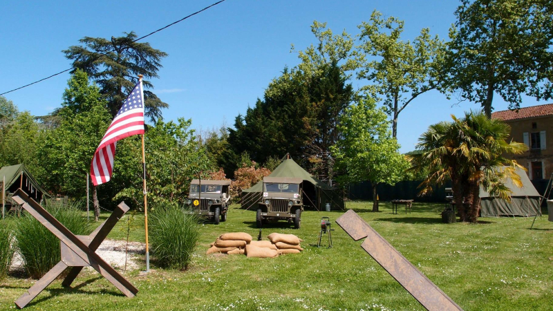 Un campement militaire américain