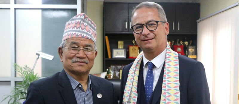 Alain Scudellaro en mission Coopération internationale au Népal
