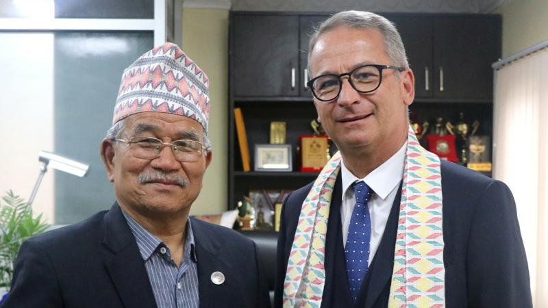 Alain Scudellaro en mission Coopération internationale au Népal